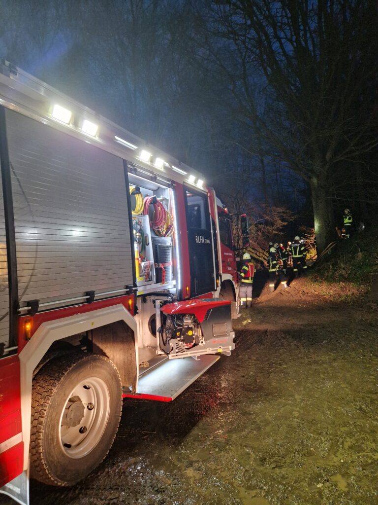 Technische Bung Vu Eingeklemmte Person Freiwillige Feuerwehr Timelkam